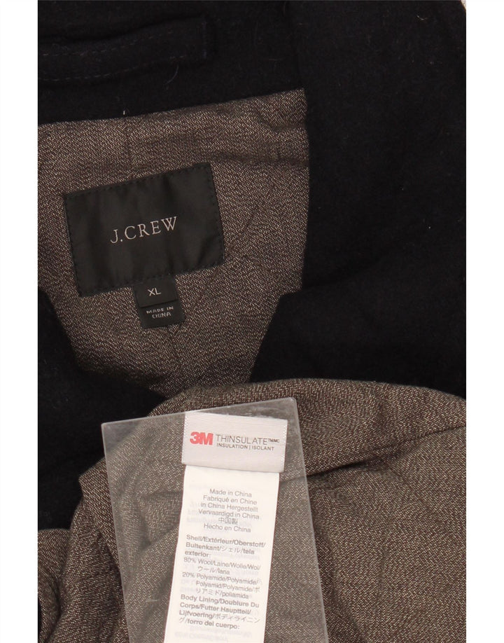 J. CREW Muški graškasti kaput UK 42 XL Mornarsko plava vuna