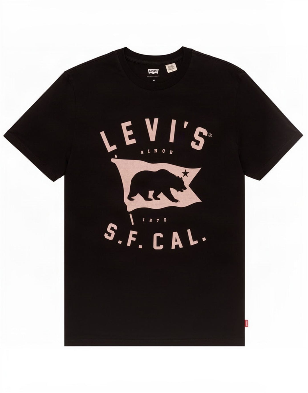 Levi's muška majica kratkih rukava srednje veličine, crni pamuk