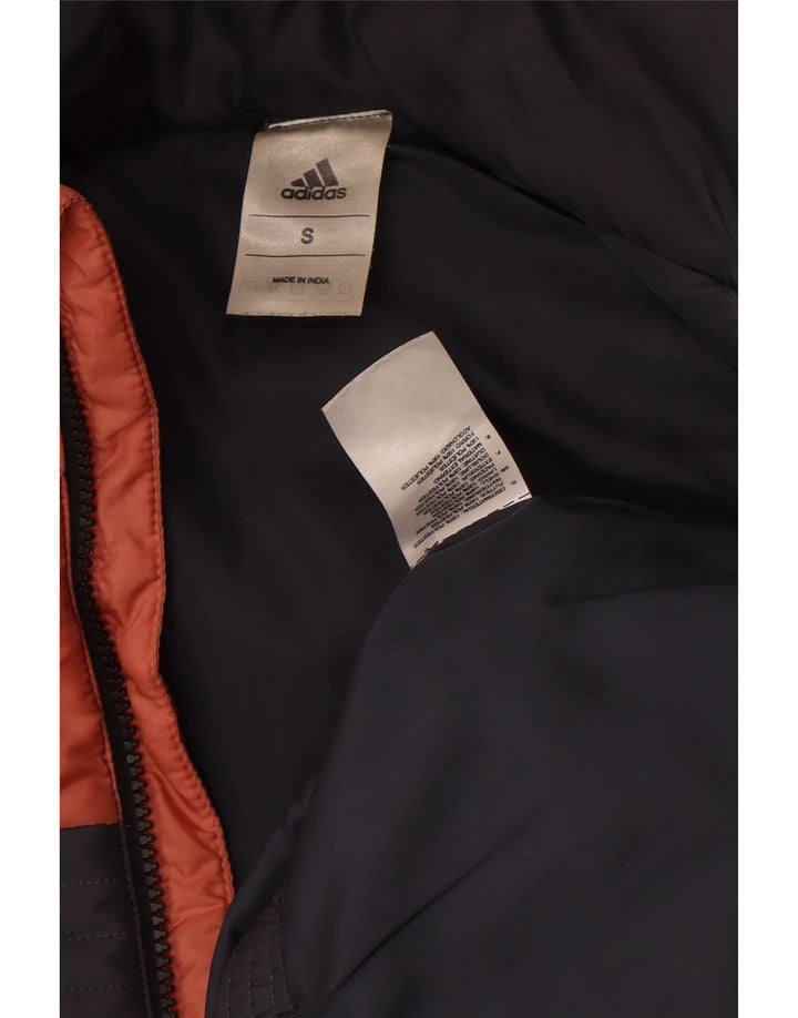 Adidas ženska podstavljena jakna UK 10 male sive boje od poliestera