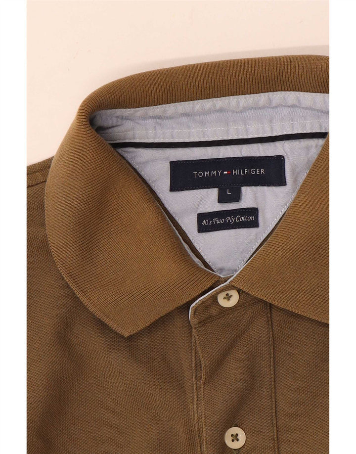 Tommy Hilfiger muška polo majica velika smeđa pamuk