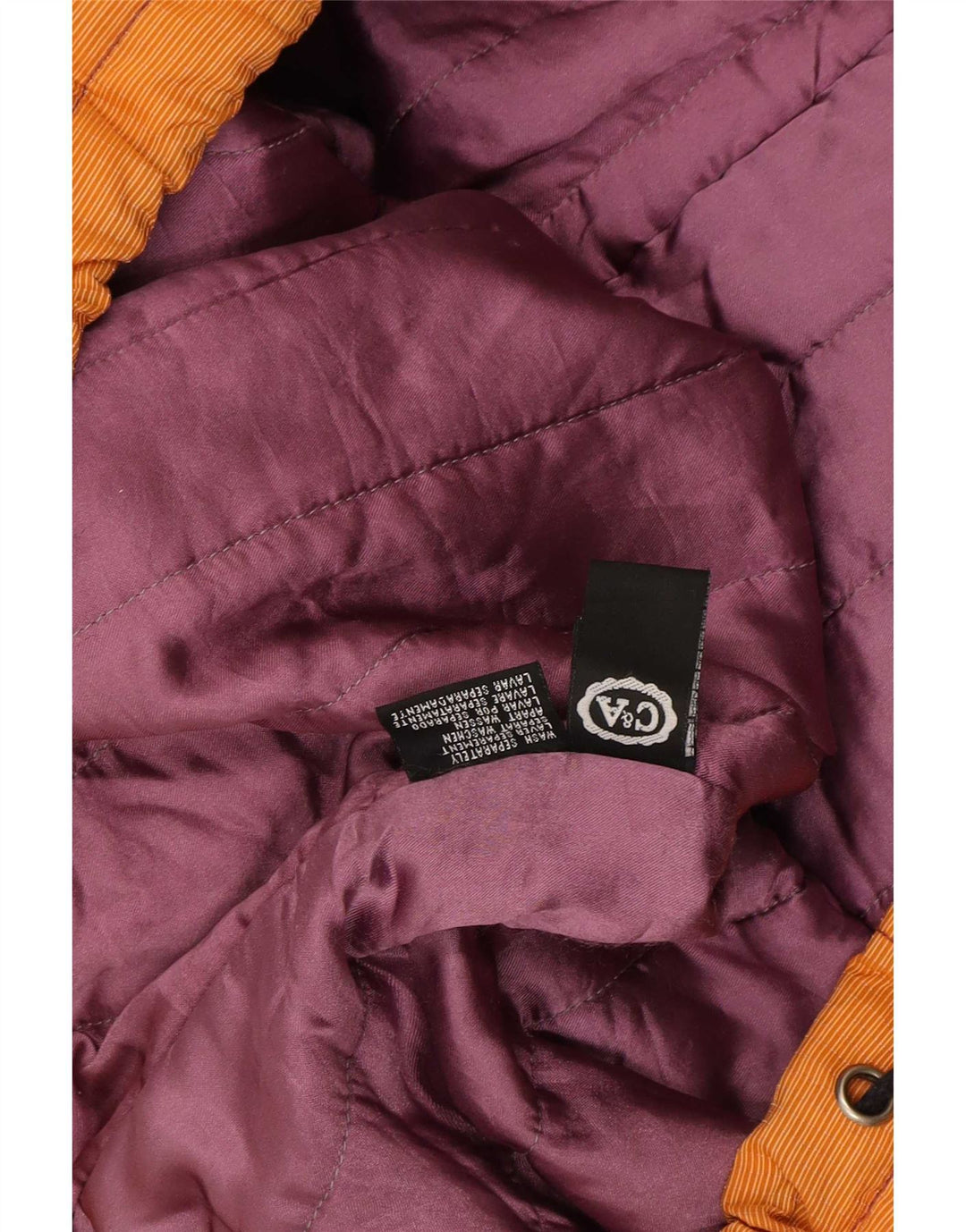 C&A muška skijaška jakna UK 36 Small Orange Colourblock najlon