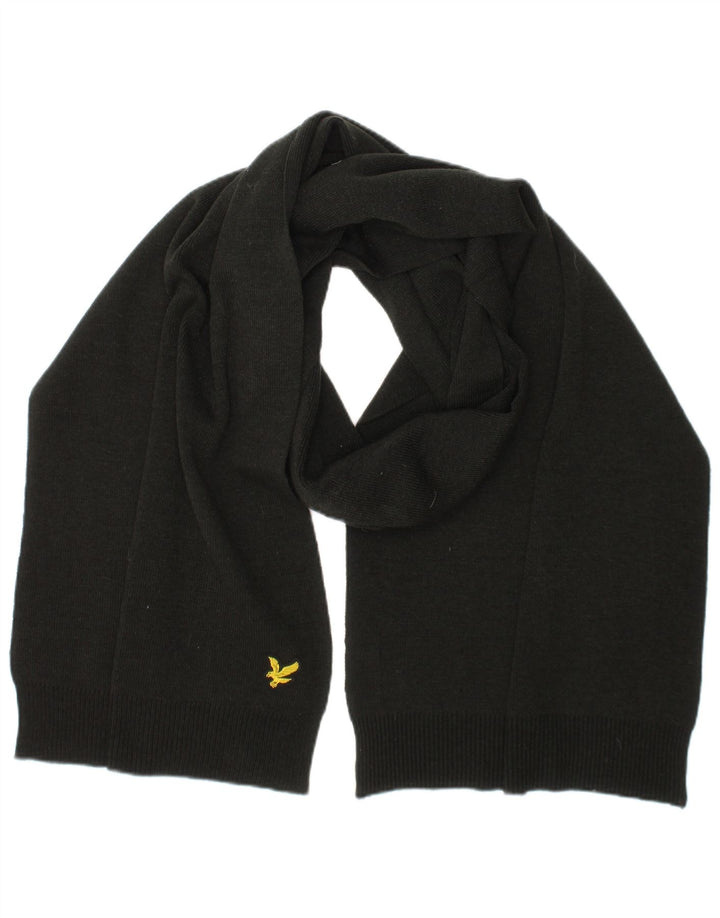 Lyle & Scott muški pravokutni šal jedne veličine crni poliester
