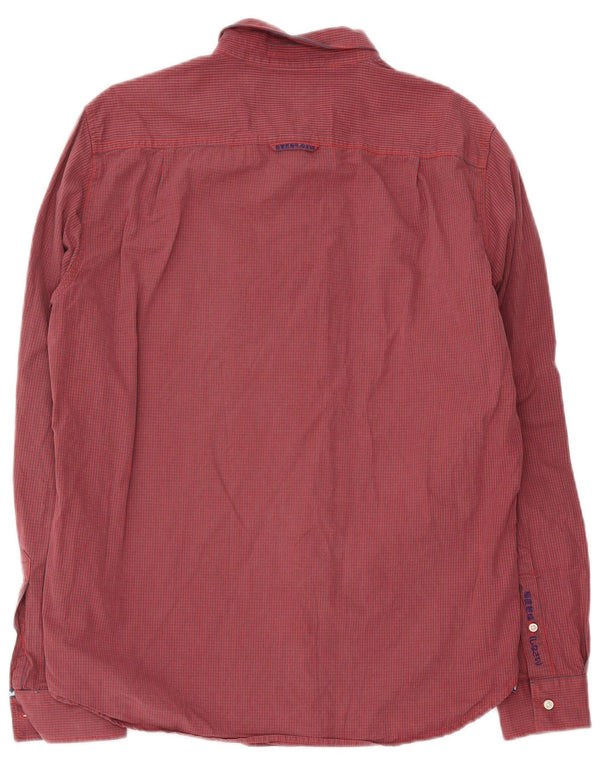 Superdry muška košulja XL crveni karirani pamuk