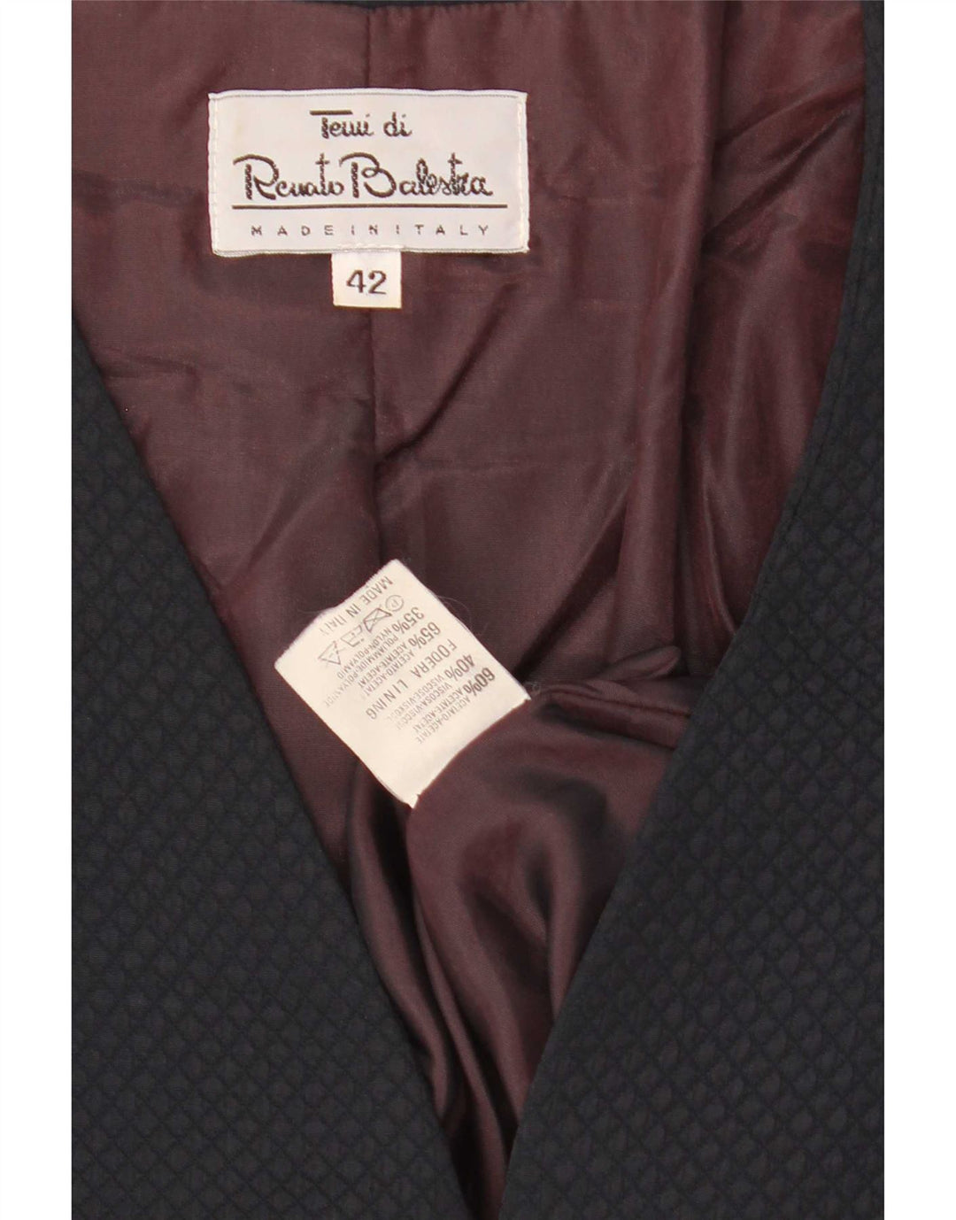 Renato Balestra Ženska bolero jakna IT 42 srednje tamnoplava Argyle/Diamond