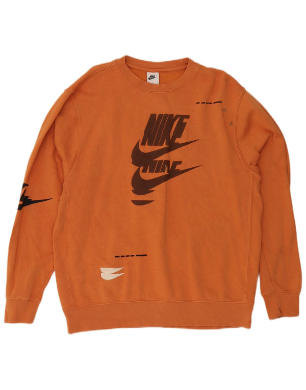 Nike muška majica s grafičkim motivima, veliki narančasti pamuk