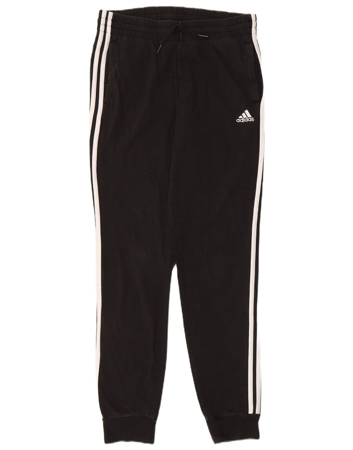 ADIDAS Ženska trenirka Hlače Joggers UK 12/14 Srednje crni pamuk