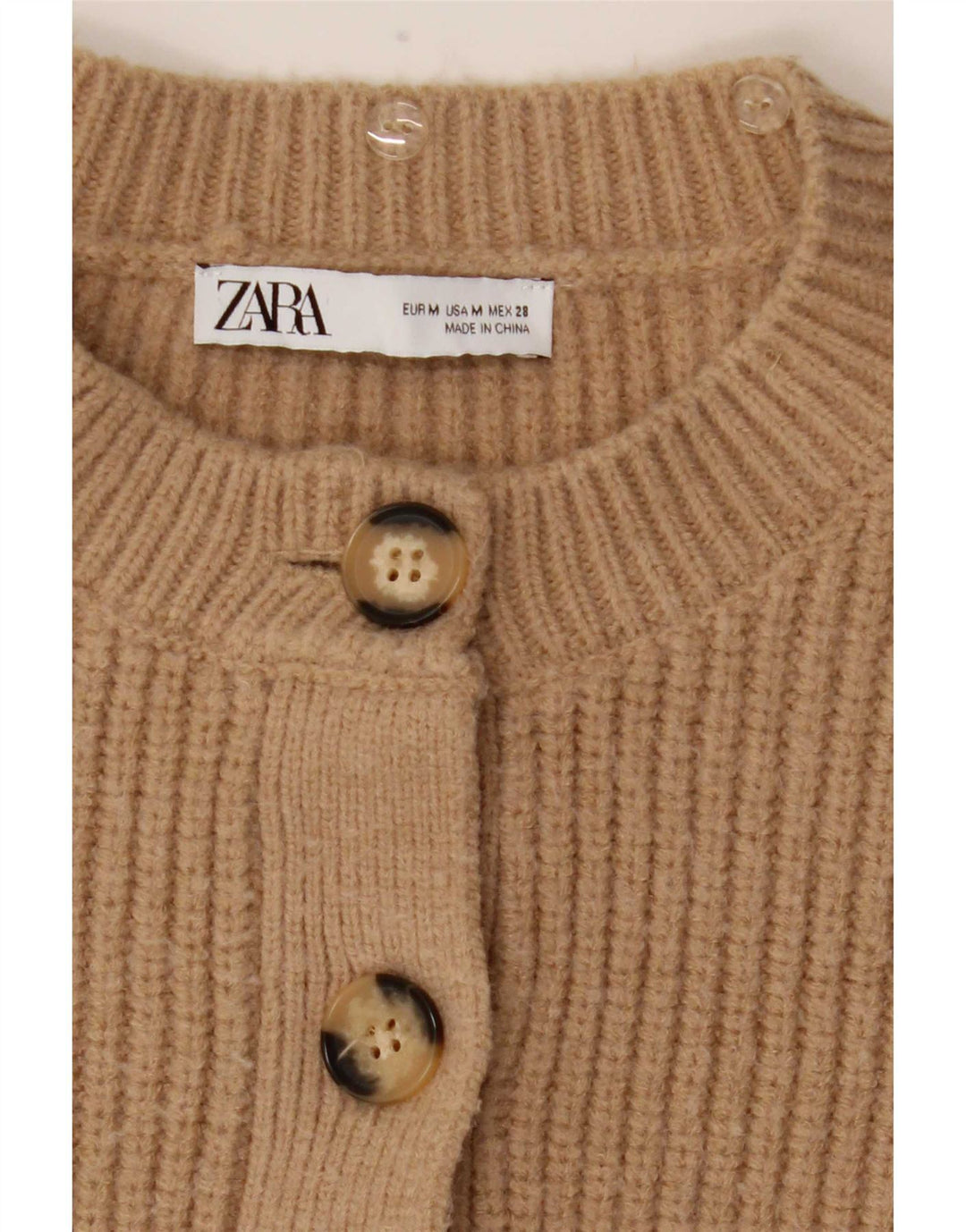 Zara ženski kratki kardigan pulover UK 12 srednje bež
