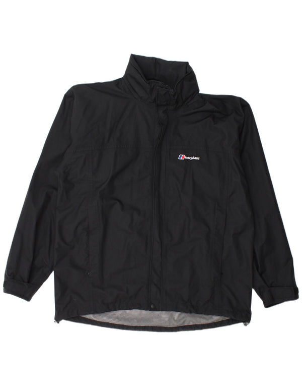 Berghaus muška kišna jakna s kapuljačom UK 42 XL crni najlon