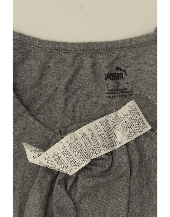 Puma muški grafički prsluk veliki sivi pamuk
