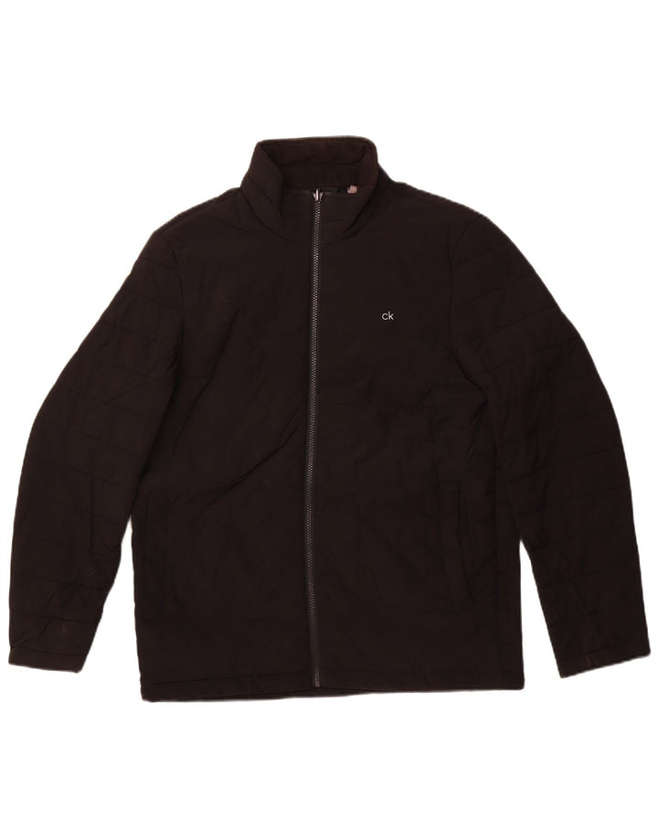 CALVIN KLEIN muška podstavljena jakna UK 36 mali crni poliester