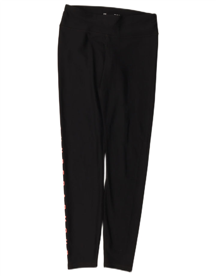 Ženske grafičke tajice Under Armour UK 12 Srednje crni poliester