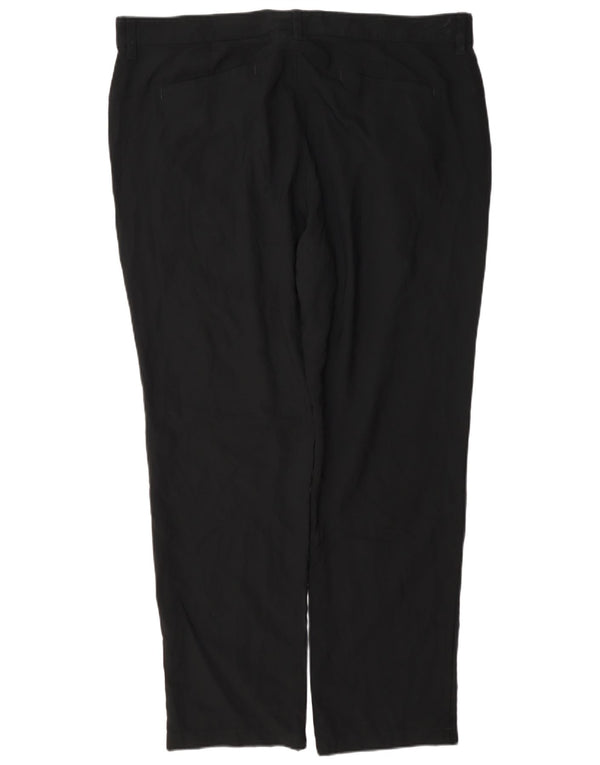 Adidas muške ravne chino hlače W40 L32 crni poliester