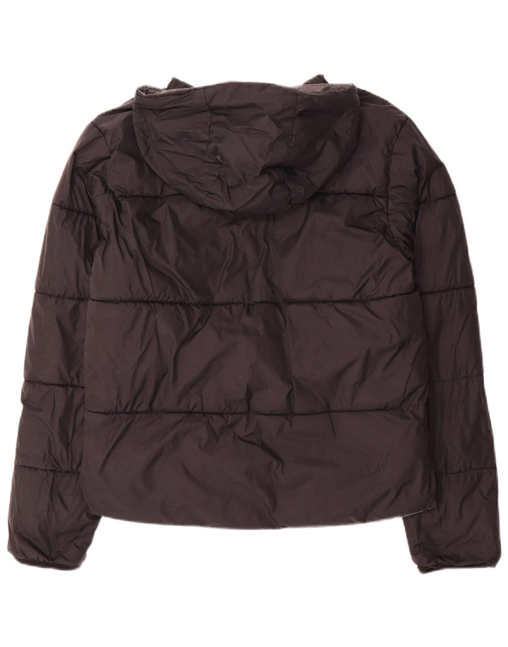 Kappa ženska dvokrevetna podstavljena jakna s kapuljačom UK 14 srednje sivi najlon