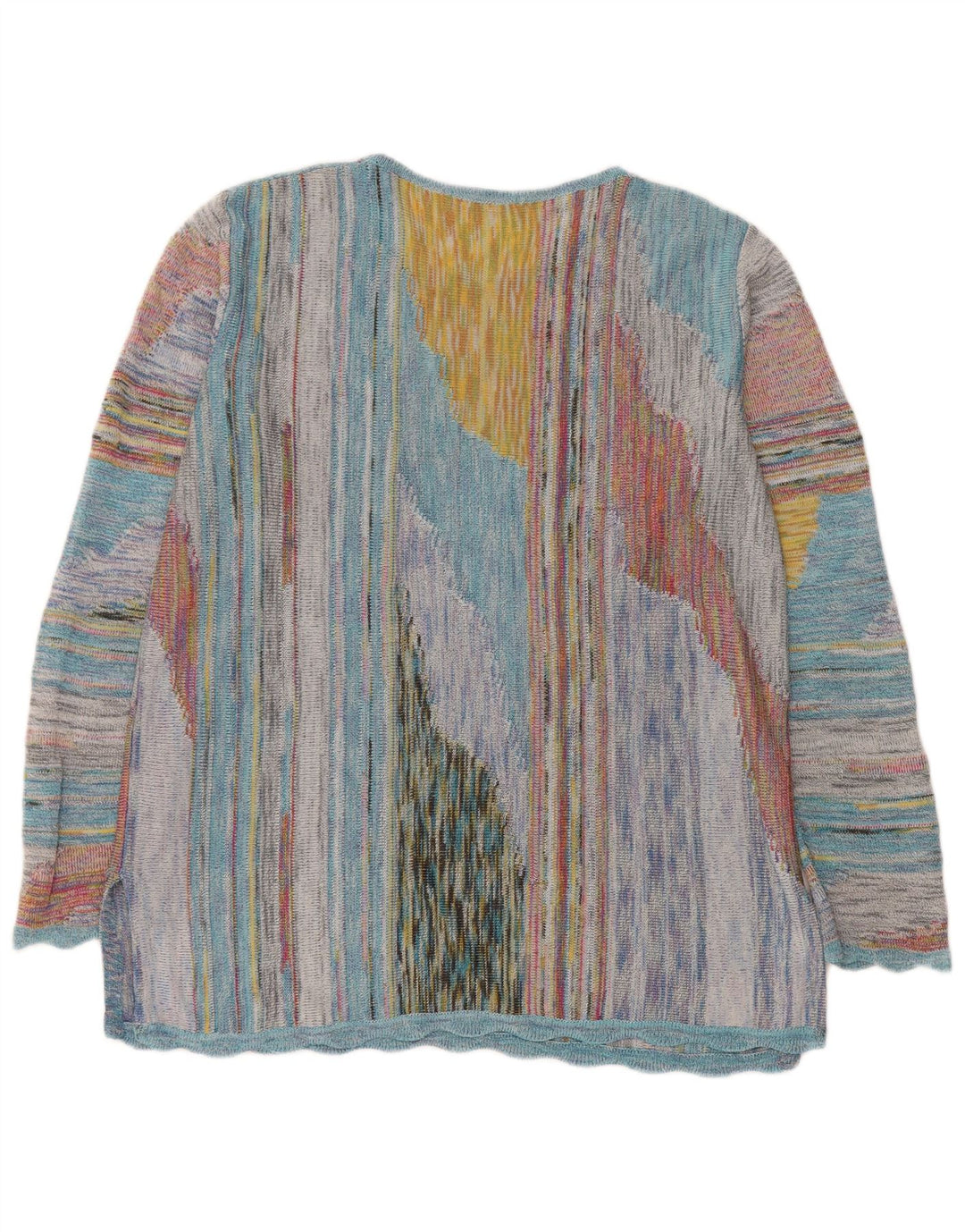 MARCAZZANI Ženski džemper s okruglim izrezom UK 16 Veliki višebojni