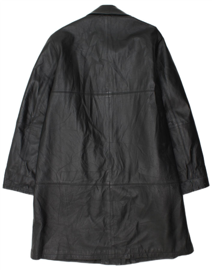 Vintage ženski kožni kaput IT 48 XL crna koža