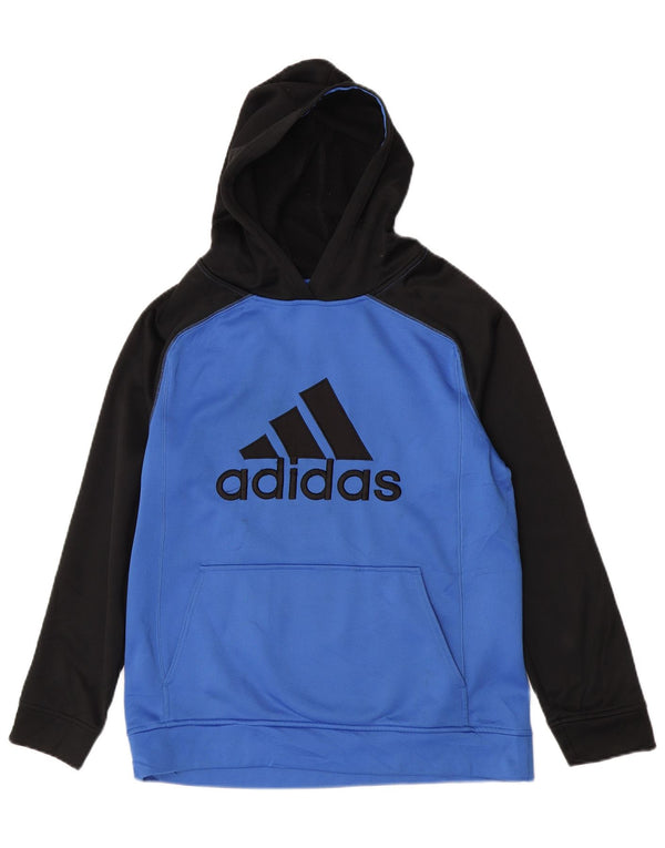 Adidas majica s kapuljačom s kapuljačom za dječake 13-14 godina XL plava poliesterska boja