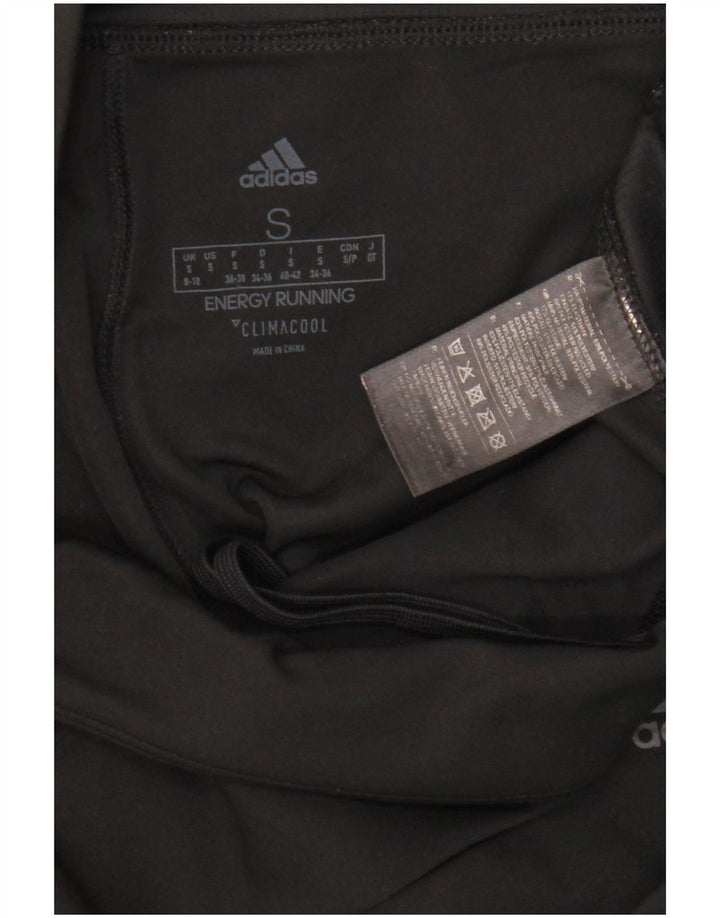 Adidas ženske Climacool Capri tajice UK 8/10 male crne poliesterske