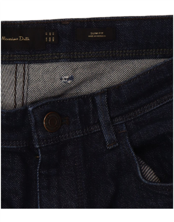 Muške uske traperice Massimo Dutti EU 40 srednje W31 L28 tamnoplavi pamuk