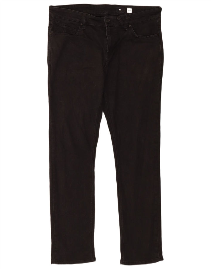 Volcom muške uske traperice W36 L32 crni pamuk