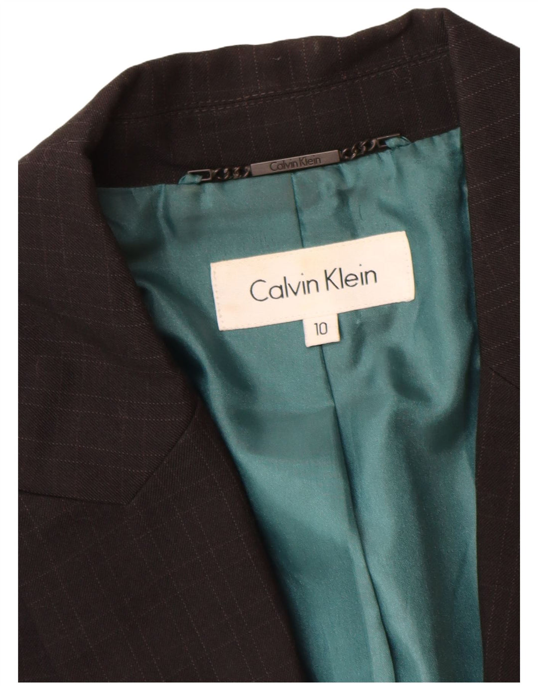 Calvin Klein Ženska jakna jakna UK 10 mali crni karirani poliester