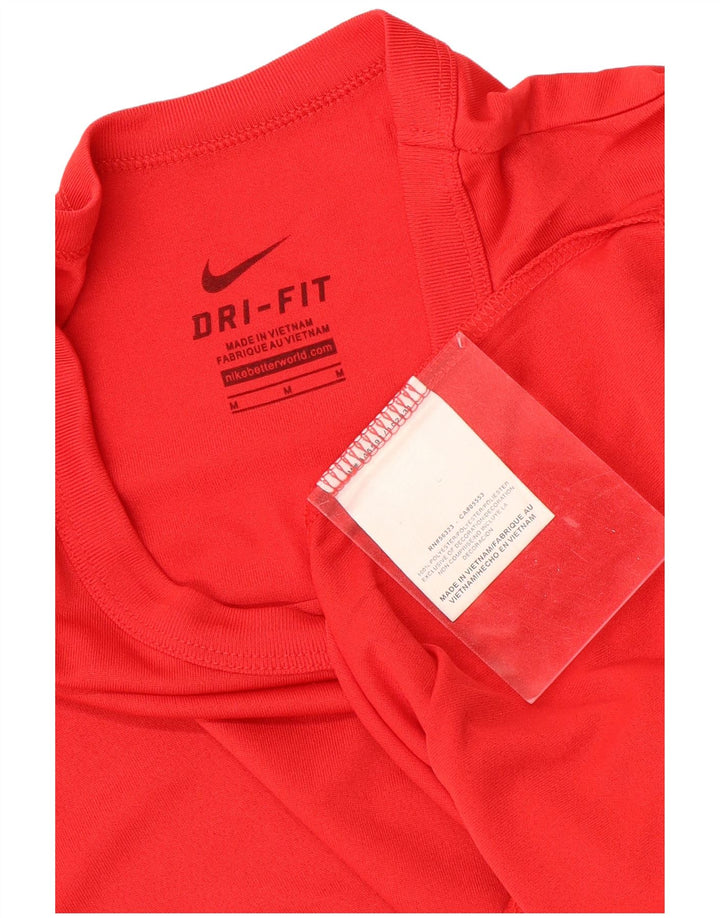 NIKE ženska majica kratkih rukava Dri Fit UK 12 Srednje crveni poliester