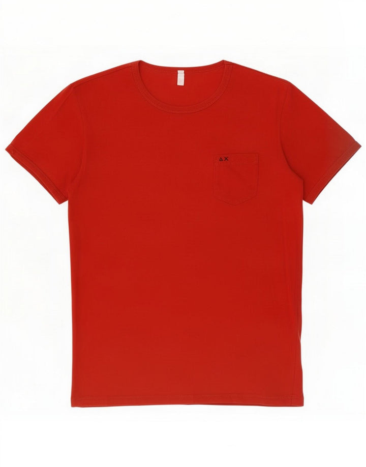 Sun68 Muška majica kratkih rukava Large Red Cotton
