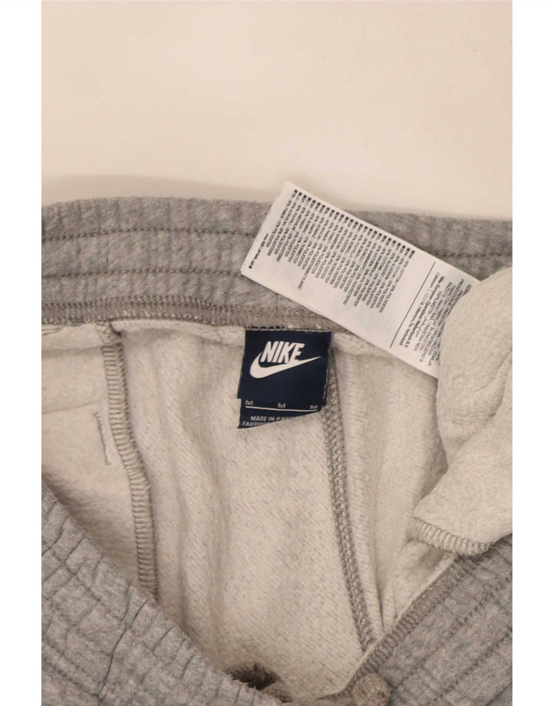 Nike Mens Tracksuit Trousers Medium  Grey Cotton