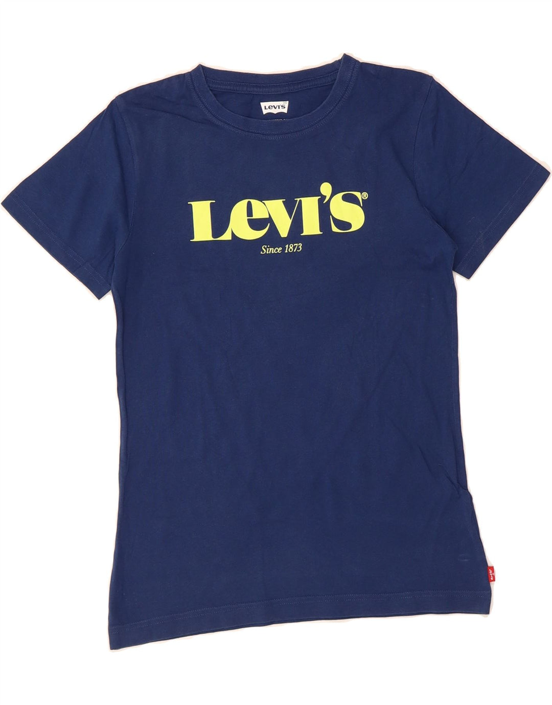 LEVI'S Boys Graphic T-Shirt Top 13-14 Years Navy Blue Vintage Levi's and Second-Hand Levi's from Messina Hembry 