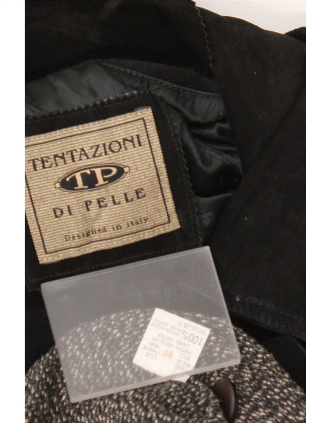 VINTAGE muška antilop jakna IT 50 velika crna koža