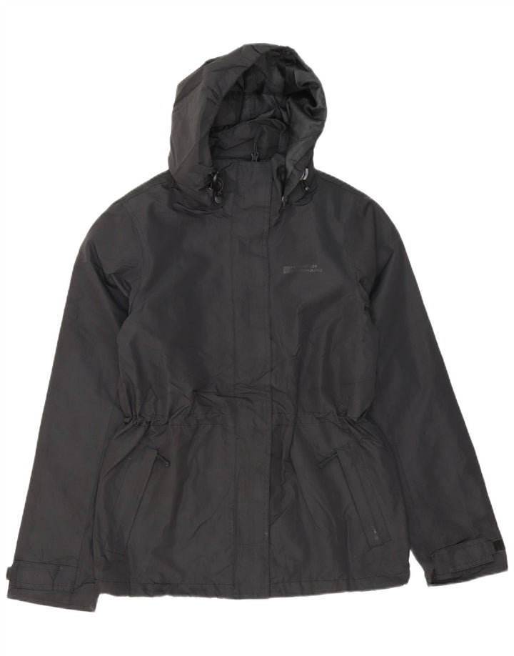 Mountain Warehouse ženska kišna jakna s kapuljačom UK 6 XS crni poliester