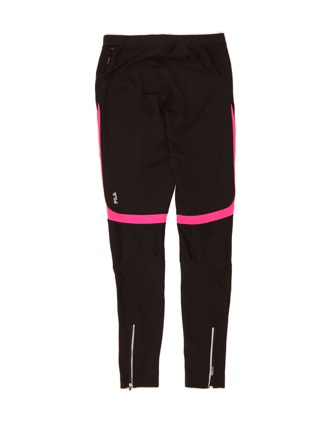 FILA Womens Tracksuit Trousers UK 12  Medium  Black Colourblock Polyester Vintage Fila and Second-Hand Fila from Messina Hembry 