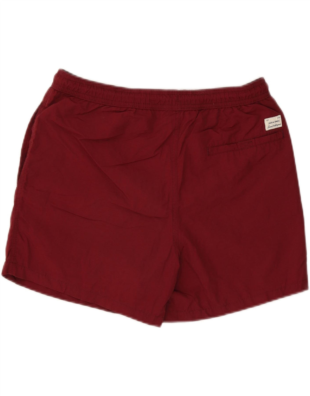 Jack & Jones muške kratke hlače za kupanje s grafičkim motivima, veliki bordo poliester