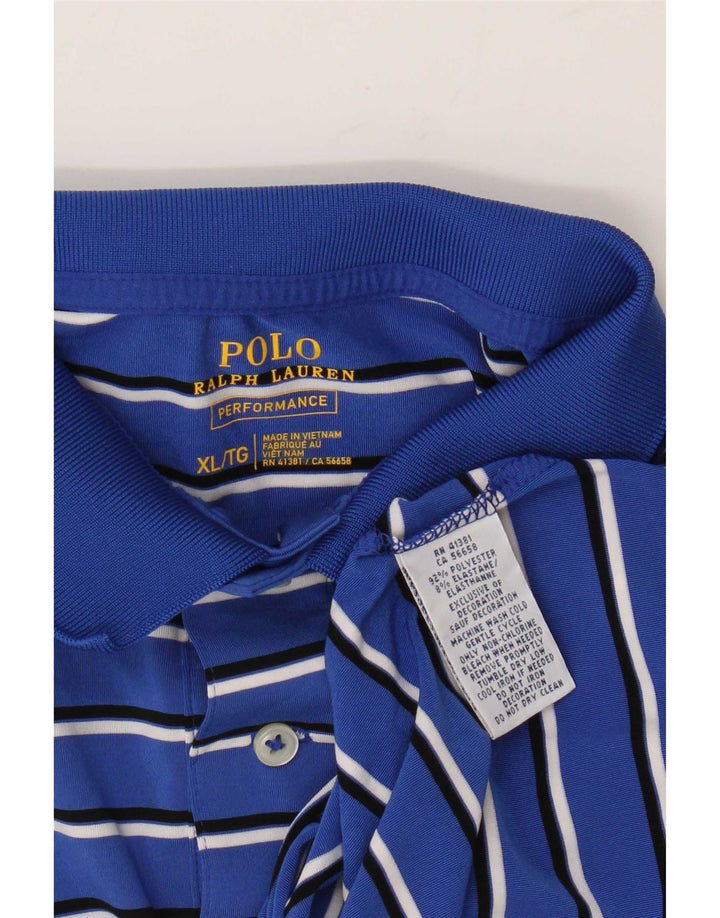 Polo Ralph Lauren muška košulja XL plavi prugasti poliester