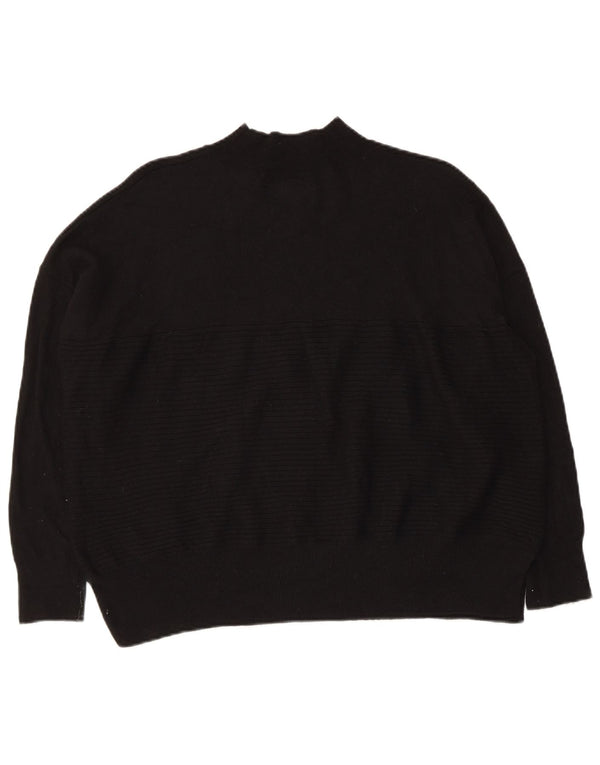 Superdry ženski veliki džemper s kornjačičastim ovratnikom UK 10 Mali crni