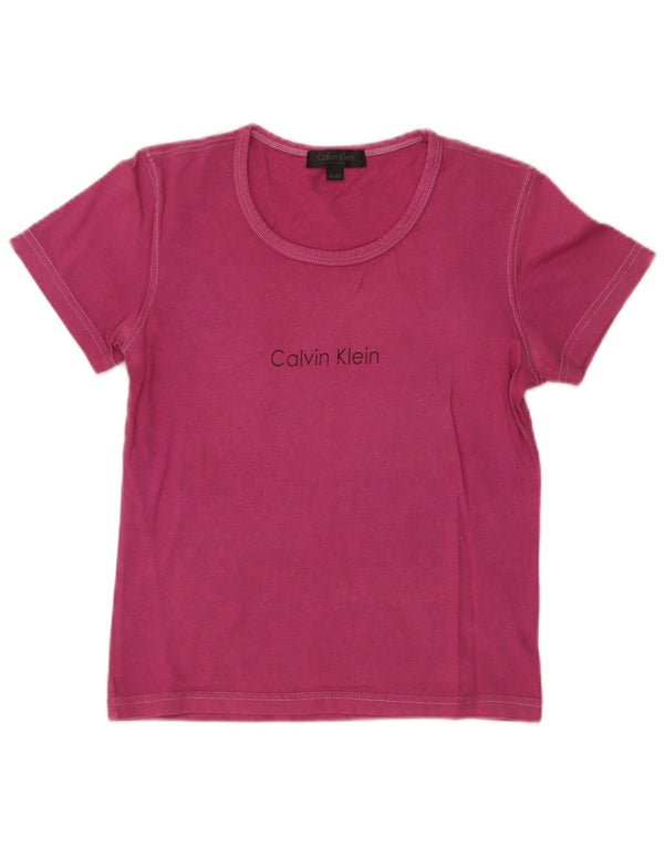 Calvin Klein Ženska skraćena majica kratkih rukava US 4 Small Pink Pamuk