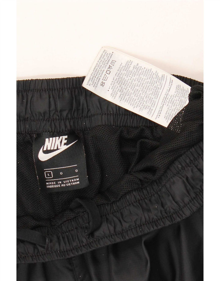 Nike muške trenirke velike crne najlonske hlače