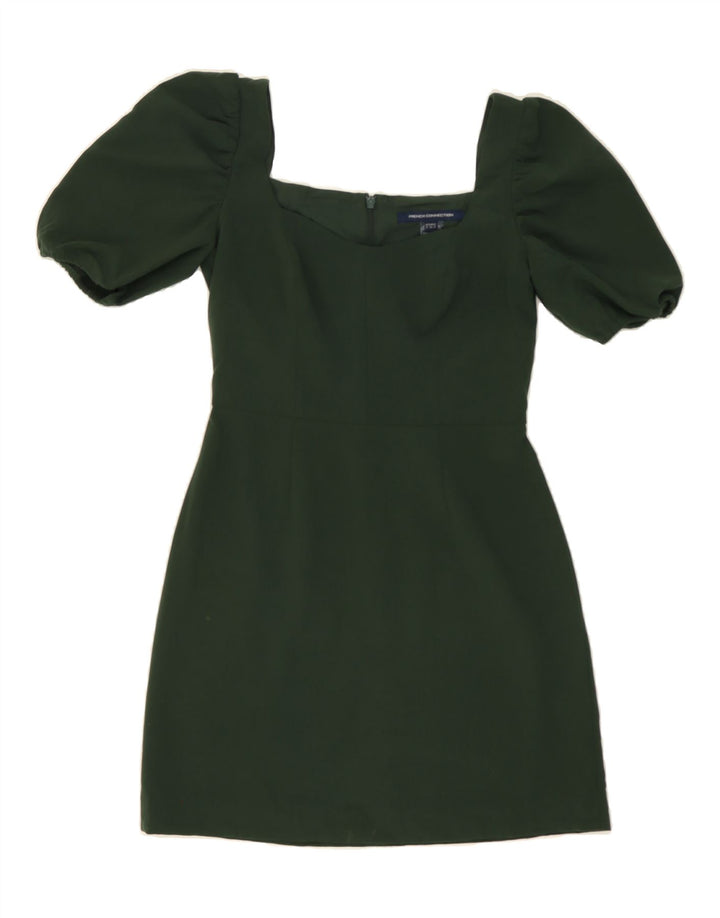 FRENCH CONNECTION Womens Sheath Dress UK 6 XS Green Polyester Vintage French Connection and Second-Hand French Connection from Messina Hembry 