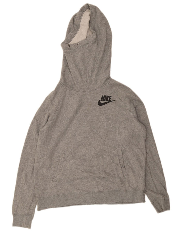 Nike Ženska majica s kapuljačom UK 14 Veliki sivi pamuk