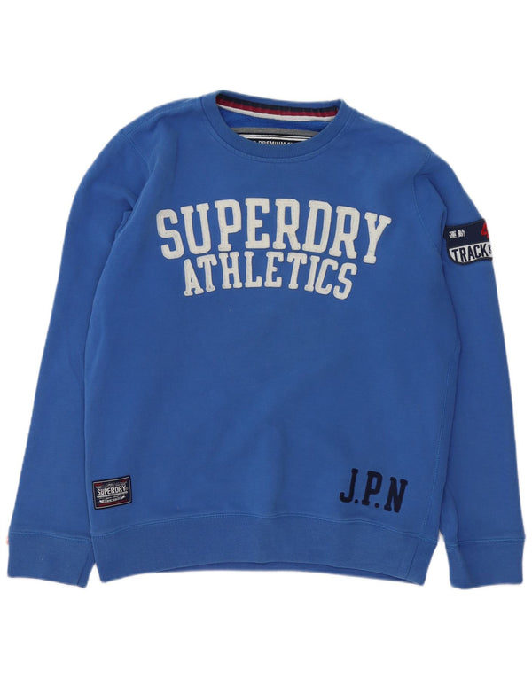 Superdry muški džemper s grafičkim motivima 2XL plavi pamuk