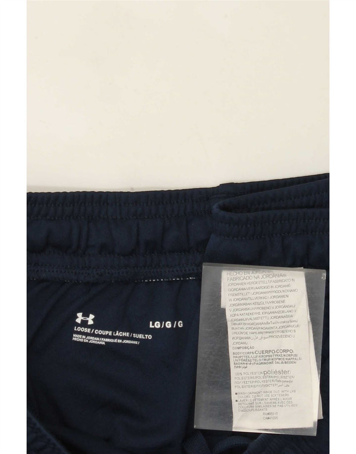 Under Armour muške kratke sportske hlače s grafičkim motivima, veliki tamnoplavi poliester