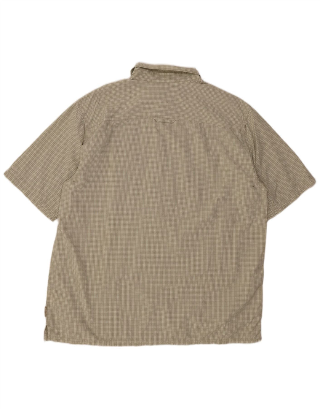 COLUMBIA Muška majica kratkih rukava od titana XL Zeleni karirani najlon