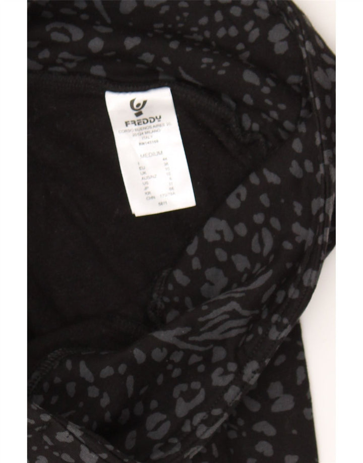 FREDDY Womens Leggings UK 10 Small Black Cotton Vintage Freddy and Second-Hand Freddy from Messina Hembry 