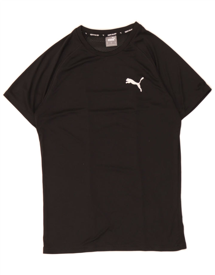 PUMA Mens T-Shirt Top Medium Black Vintage Puma and Second-Hand Puma from Messina Hembry 