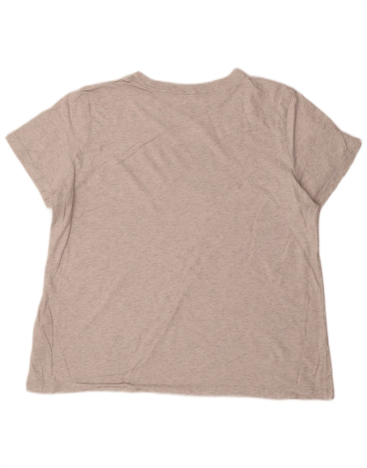 NIKE ženska majica kratkih rukava s grafičkim motivima UK 18 XL sivi flekasti pamuk