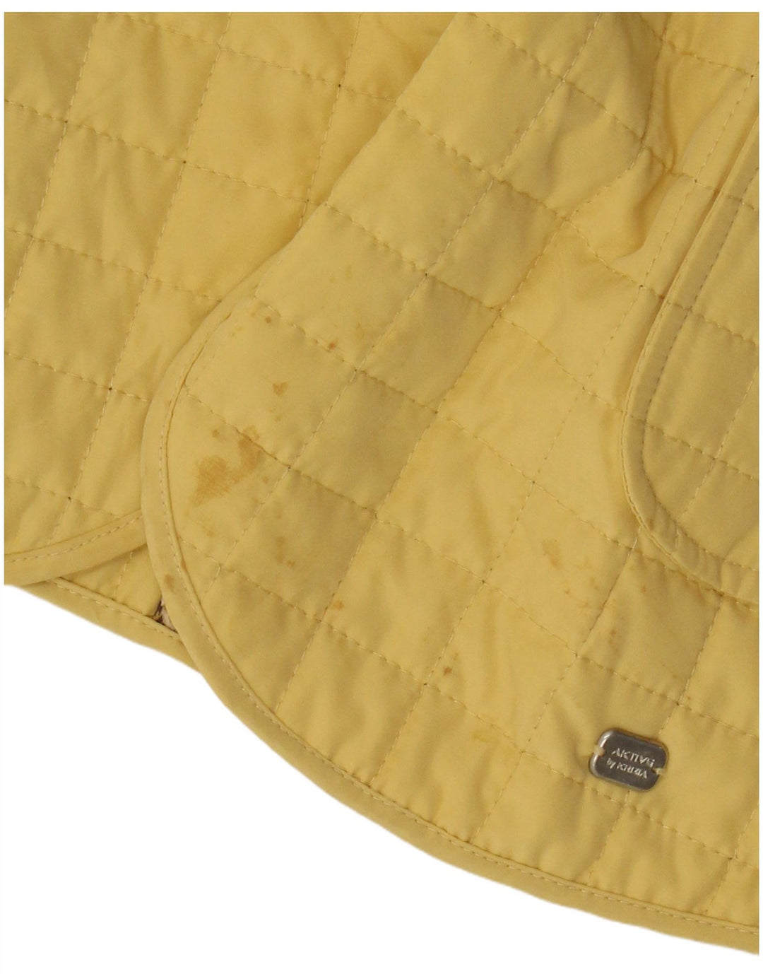 Ženska prošivena jakna s 3 gumba Perte by Krizia, srednje žuta, veličina 23