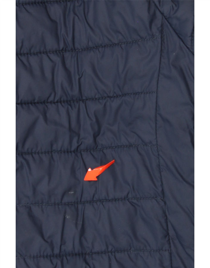 J. CREW Muška podstavljena jakna s kapuljačom UK 40 Large tamnoplavi najlon