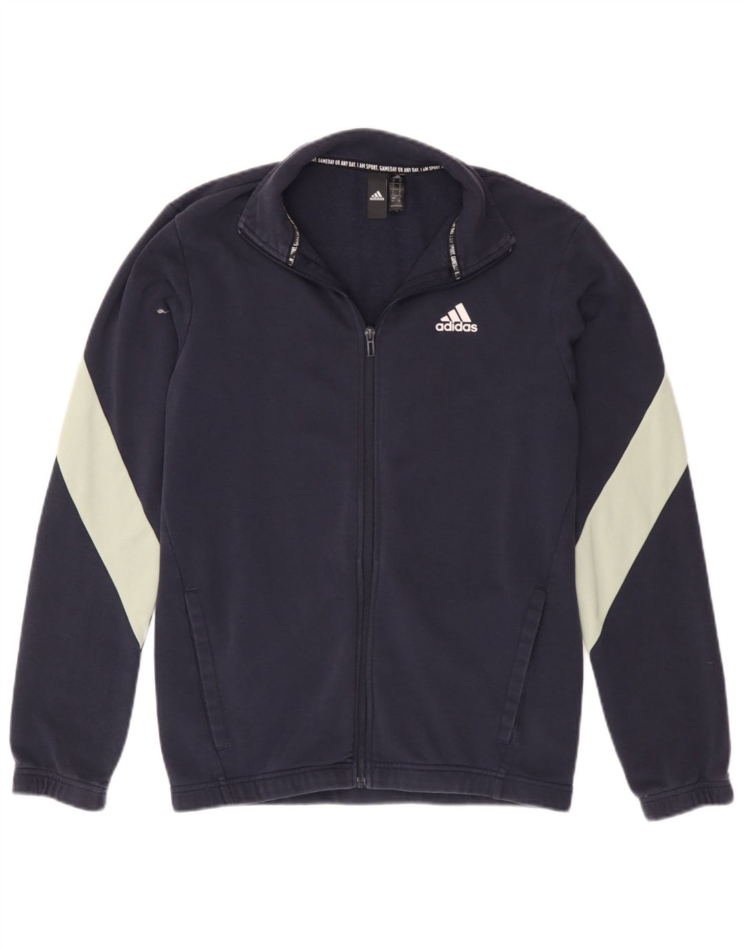 Adidas muška gornja jakna od trenirke Mala tamnoplava pamučna boja
