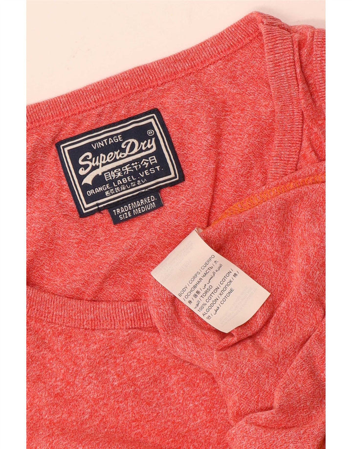 Superdry muški gornji dio prsluka, srednji crveni flekasti pamuk