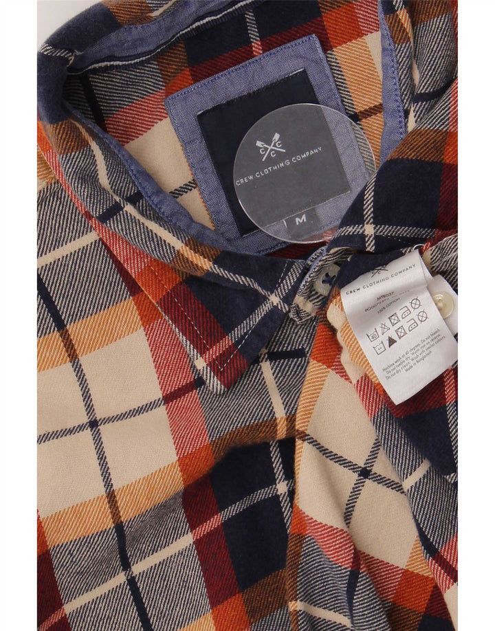 Crew Clothing Muška flanelska košulja Srednje tamnoplava karirana pamuk