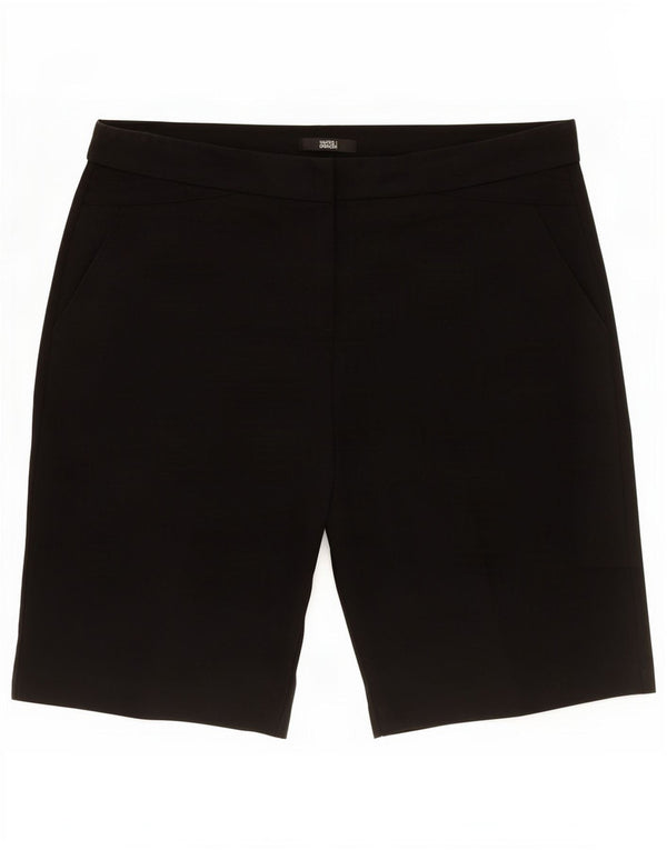 Marks & Spencer ženske chino kratke hlače UK 14 Large W34 crni poliester